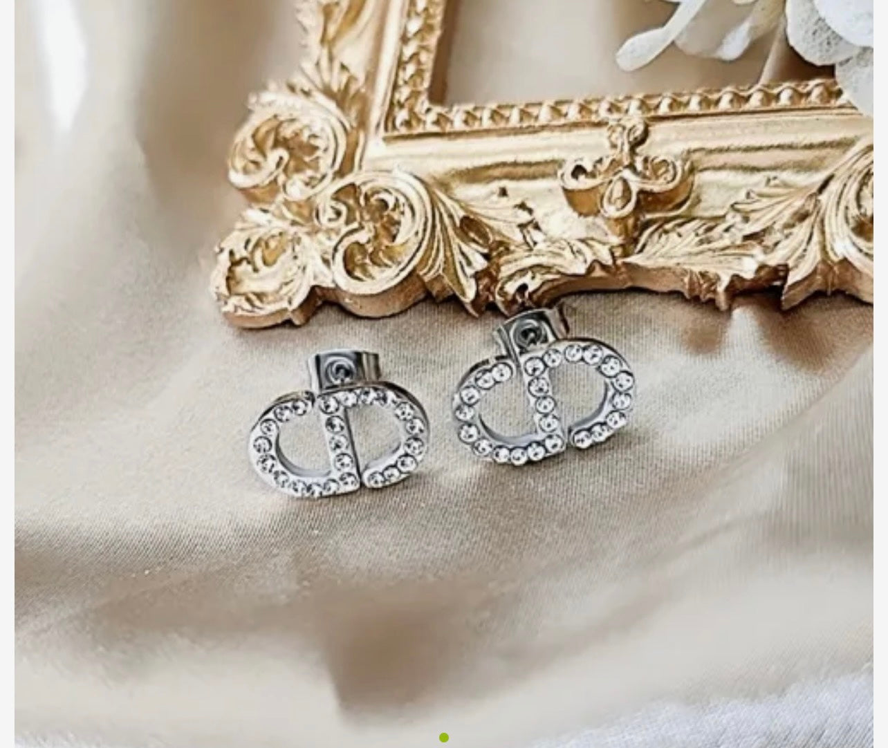 CD Silver Earrings