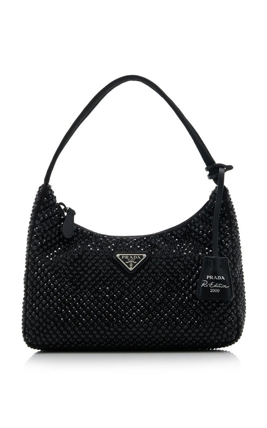 All Black Rhinestone Bag